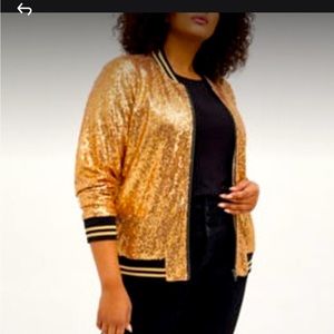 Torrid 3x sequin bomber jacket